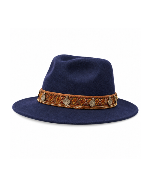 Navy fedora