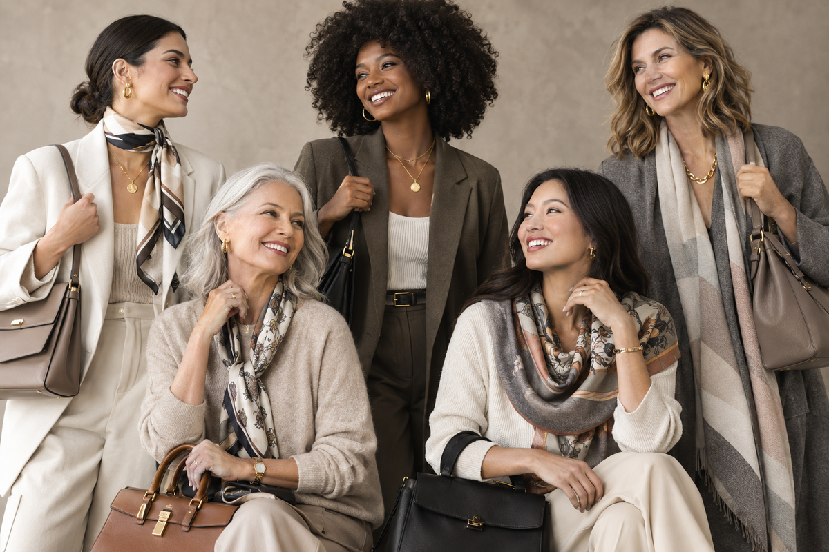 Stylish Women with Handbags